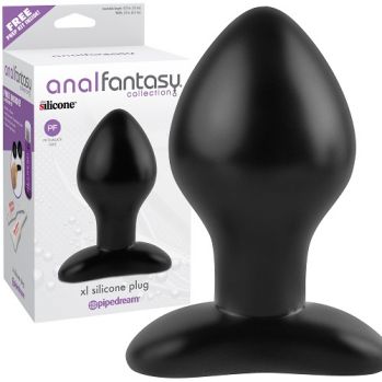 Анальная пробкаSILICONE PLUG экстра большая черная, pd4605-23