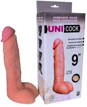 Фаллическая насадка Харнесс UNICOCK 9 - 24 см.