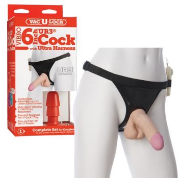Трусики HARNESS с насадкой UR3 16 см, с вибрацией
