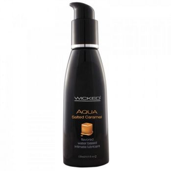 Лубрикант со вкусом соленой карамели WICKED AQUA Salted Caramel 120 мл 