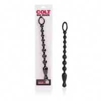 Анальная цепочка длинная COLT Max Beads черная 