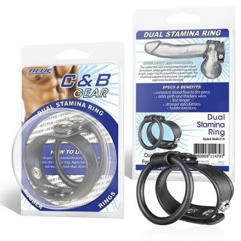 Двойное кольцо выносливости на пенис DUAL STAMINA RING 