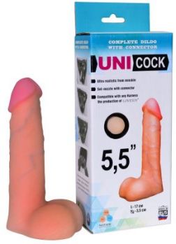 Фаллическая насадка Харнесс UNICOCK 5,5 - 17 см.
