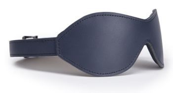 Тёмно-синяя кожаная маска на глаза DARKER LIMITED COLLECTION BLINDFOLD