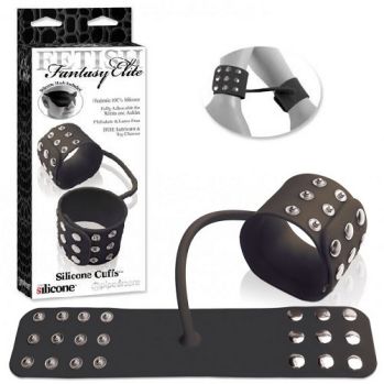 Фиксаторы силиконовые Silicone Cuffs для рук или ног черные pd4570-23