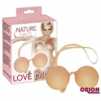 Шарики вагинальные Nature Skin Colours Loveballs розовые, 515973 
