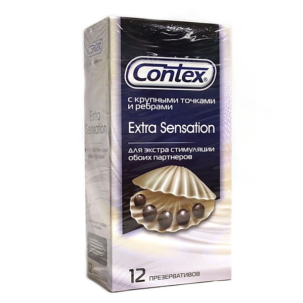 Contex 3 шт. "Extra sensation" С крупными точками и ребрами