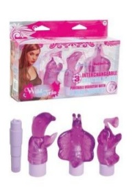 Мини-вибратор и насадки Wild Trio 