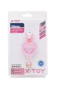 XT10291-11 Стимулирующее кольцо Vibrus II с вибрацией розовое 