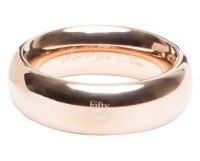 Золотистое стальное кольцо I Want You. Now. Steel Love Ring 