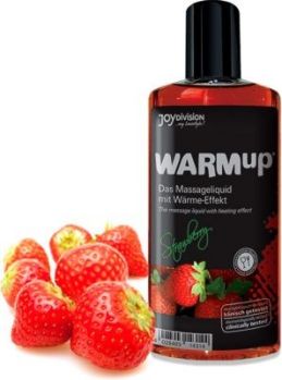 Разогревающее масло WARMup Strawberry - 150 мл.