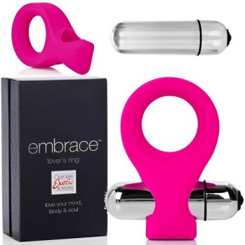 Вибро-насадка EMBRACE LOVERS RING розовая se-4615-20