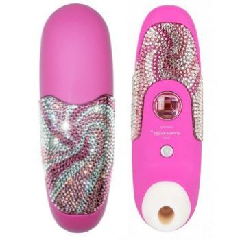 Розовый стимулятор клитора Womanizer Crystal Dreams