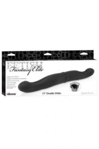 Фаллоимитатор двухголовый Double Dildo 13" черный 