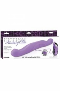 Фаллоимитатор Fetish Fantasy Elite двухголовый Double Dildo 13" с вибрацией фиолетовый 