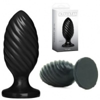 Анальная пробка Platinum Premium Silicone The Swirl черная dj0103-20bx 