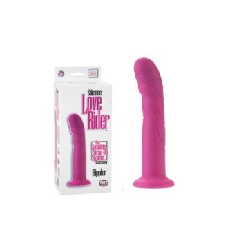 Фаллоимитатор-насадка Rippler на присоске из силикона розовый 