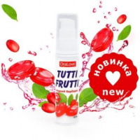 Ароматизированный лубрикант на водной основе «Tutti-Frutti Cладкий барбарис» 