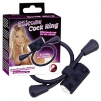 Эрекционное кольцо с вибро Vib Silicone Ring , 579459 
