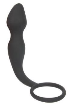 Анальный стимулятор с эрекционным кольцом в основании от компании Sex Expert