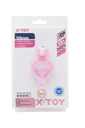 XT10291-11 Стимулирующее кольцо Vibrus II с вибрацией розовое