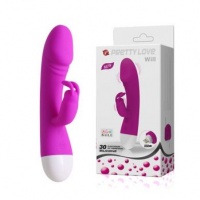 Вибромассажер G-spot с клиторальной стимуляцией перезаряжаемый 