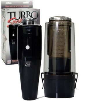 Мастурбатор с сосательным эффектом Turbo Suck с вибрацией черный se-0857-20-3