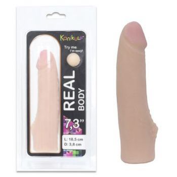 Насадка с клиторальным коннектором Harness Kanikule Real Body 7,3L18,5 D3,8, 