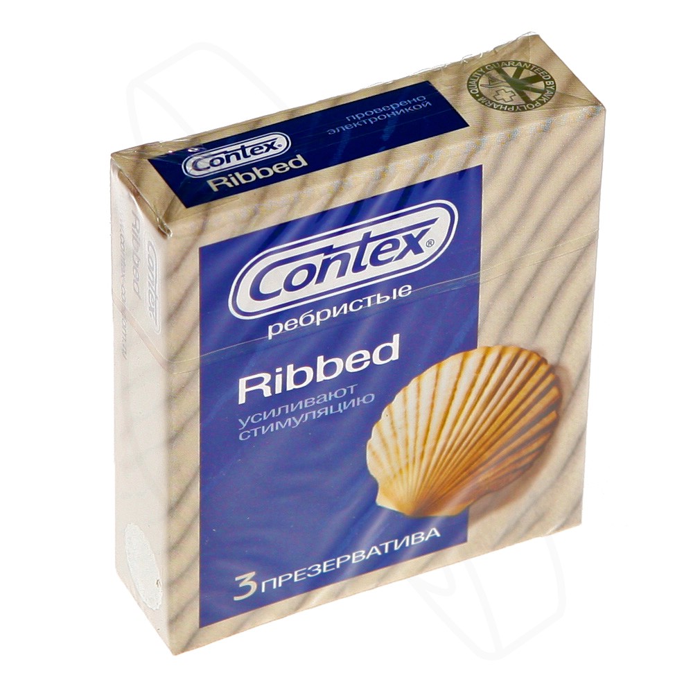 Contex 3 шт. "Ribbed" С ребрами для дополнительной стимуляции