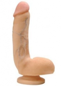 Фаллоимитатор Wildfire Real Man CyberSkin Dream Dick с мошонкой - 23 см. 