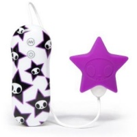 Фиолетовый клиторальный стимулятор-звезда SILICONE PINK STAR CLITORAL VIBRATOR 