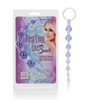 Анальная цепочка First Time Love Beads фиолетовая 