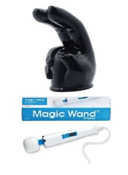 Насадка на вибромассажер double finger wang massager head 5см