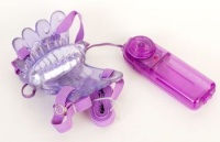 Фиолетовый клиторальный стимулятор Sex Butterfly 