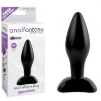 Анальная пробка SMALL SILICONE PLUG малая черная  