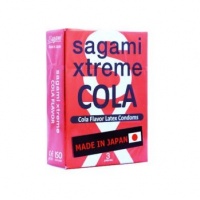 Презервативы SAGAMI Xtreme Cola 3шт. латексные со вкусом колы 
