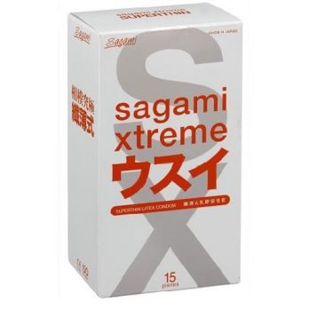 Презервативы SAGAMI Xtreme 0.04мм ультратонкие 15шт.,