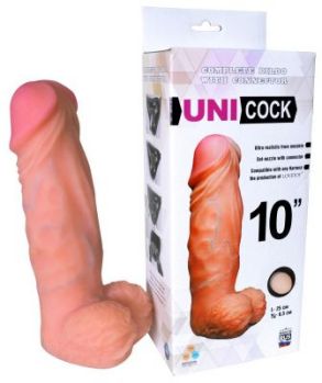 Фаллическая насадка Харнесс UNICOCK 10 - 25 см.