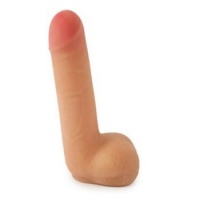 Реалистичный фаллоимитатор CyberSkin SlimLine CyberCock with Balls Light - 18 см. 