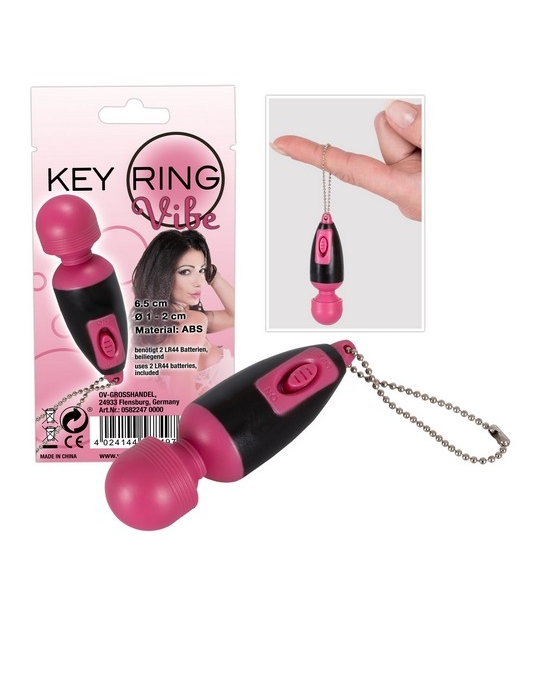 Мини-вибратор Key Ring Vibe в виде брелка 6.5 см