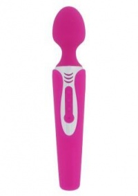 Розовый вибростимулятор LEGEND MASSAGER - 20 см. 