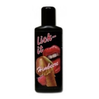 Съедобная смазка + массаж 3в1 Lick It Малина 100 мл., 622311 