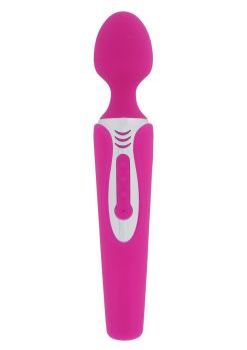 Розовый вибростимулятор LEGEND MASSAGER - 20 см.
