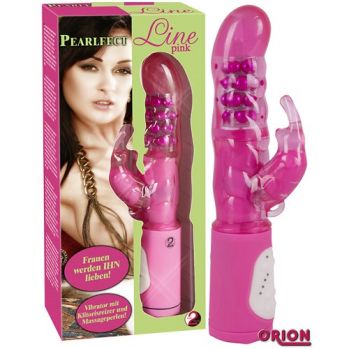 Вибратор PEARLFECT LINE розовый кролик, 579530