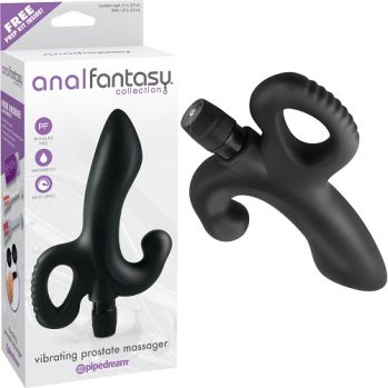Стимулятор простаты VIBRATING PROSTATE MASSAGER с вибрацией черный pd4634-23