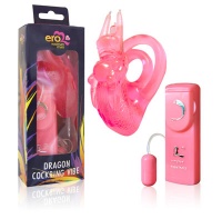 Кольцо эрекционное двойное с вибрацией "Dragon cockring vibe" 