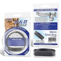 Кольцо на пенис из искусственной кожи на липучке VELCRO COCK RING  