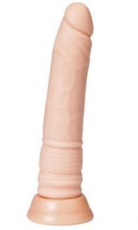 Телесный фаллоимитатор A-toys с присоской - 22 см. 