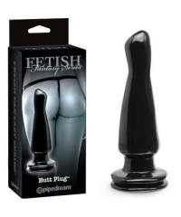 Анальная пробка с большой головкой Butt Plug черная Анальная пробка с большой головкой Butt Plug черная