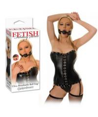 Дышащий кляп-шарик Deluxe Breathable Ball Gag на непреновых ремешках 